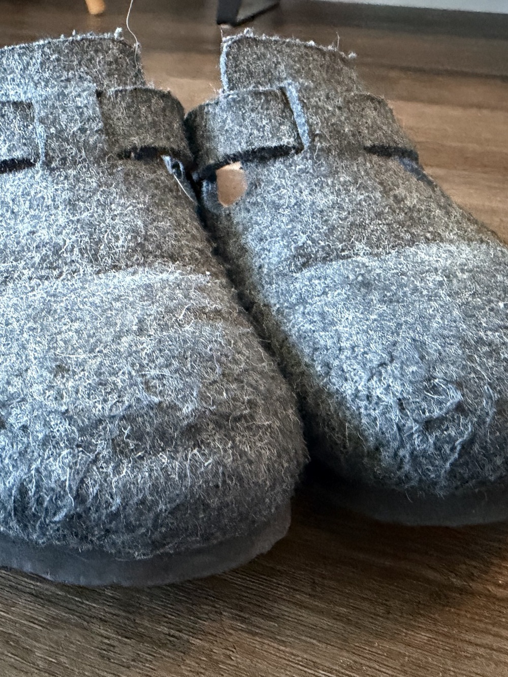 Birkenstock Boston Wool Felt Clog Gray EU 37 - Picture 3 of 8